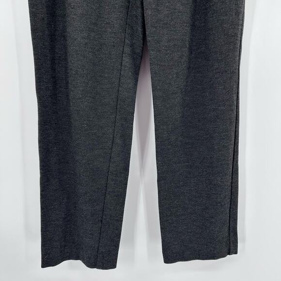 J Jill Ponte Welt-pockets Slim-leg Pants Dark Charcoal Gray Womens Size Large - Picture 5 of 11